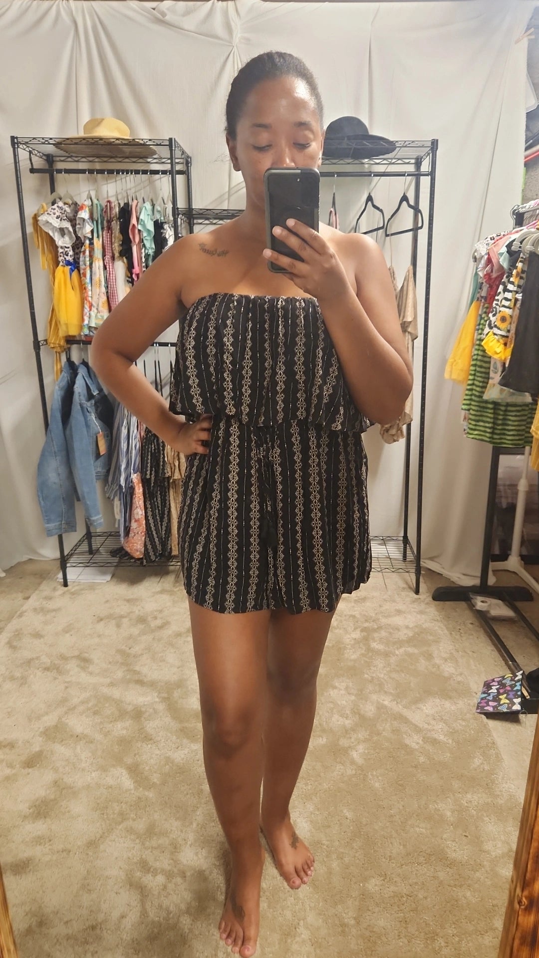 Deloris Romper (Black)